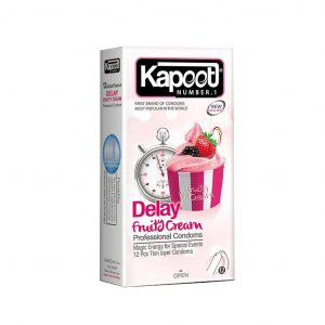 کاندوم تاخیری میوه ای کاپوت مدل Delay Fruity Cream بسته 12 عددی