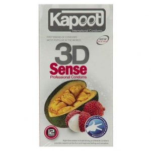 کاندوم خاردار کاپوت مدل 3D Sense بسته 12 عددی