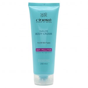 کرم بدن ضد آلودگی هوای سینره مناسب انواع پوست حجم 250 میلی لیتر
