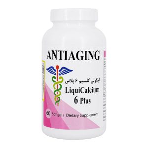 کپسول لیکوئی کلسیم 6 پلاس آنتی ایجینگ 60 عددی