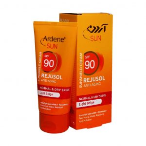 کرم ضد آفتاب  رنگی spf90 مناسب پوست نرمال و خشک رجوسل آردن بژ روشن