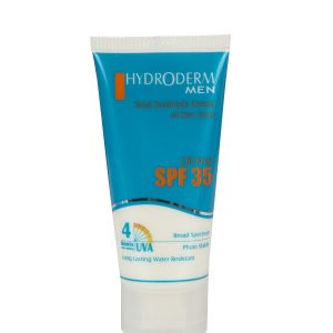 کرم ضد آفتاب هیدرودرم SPF35 فاقد چربی مخصوص آقایان 50گرم