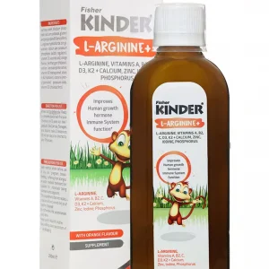 شربت ال آرژنین پلاس کیندر با طعم پرتقال